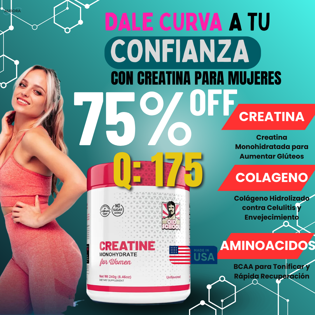 CREATINE ORIGINAL 3 EN 1 +(COLAGENO) 75%OFF