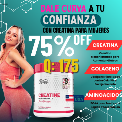 CREATINE ORIGINAL 3 EN 1 +(COLAGENO) 75%OFF