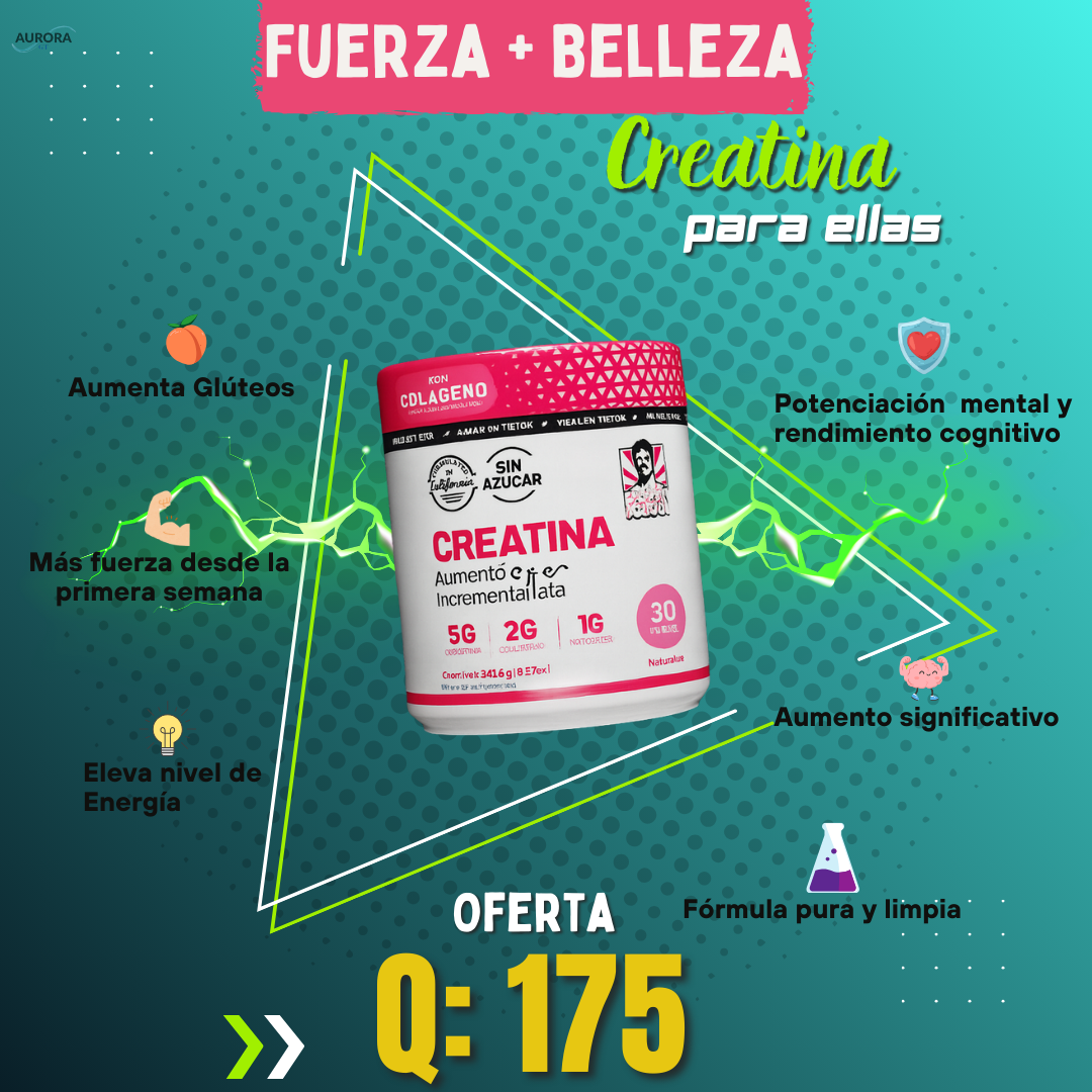 CREATINE ORIGINAL 3 EN 1 +(COLAGENO) 75%OFF